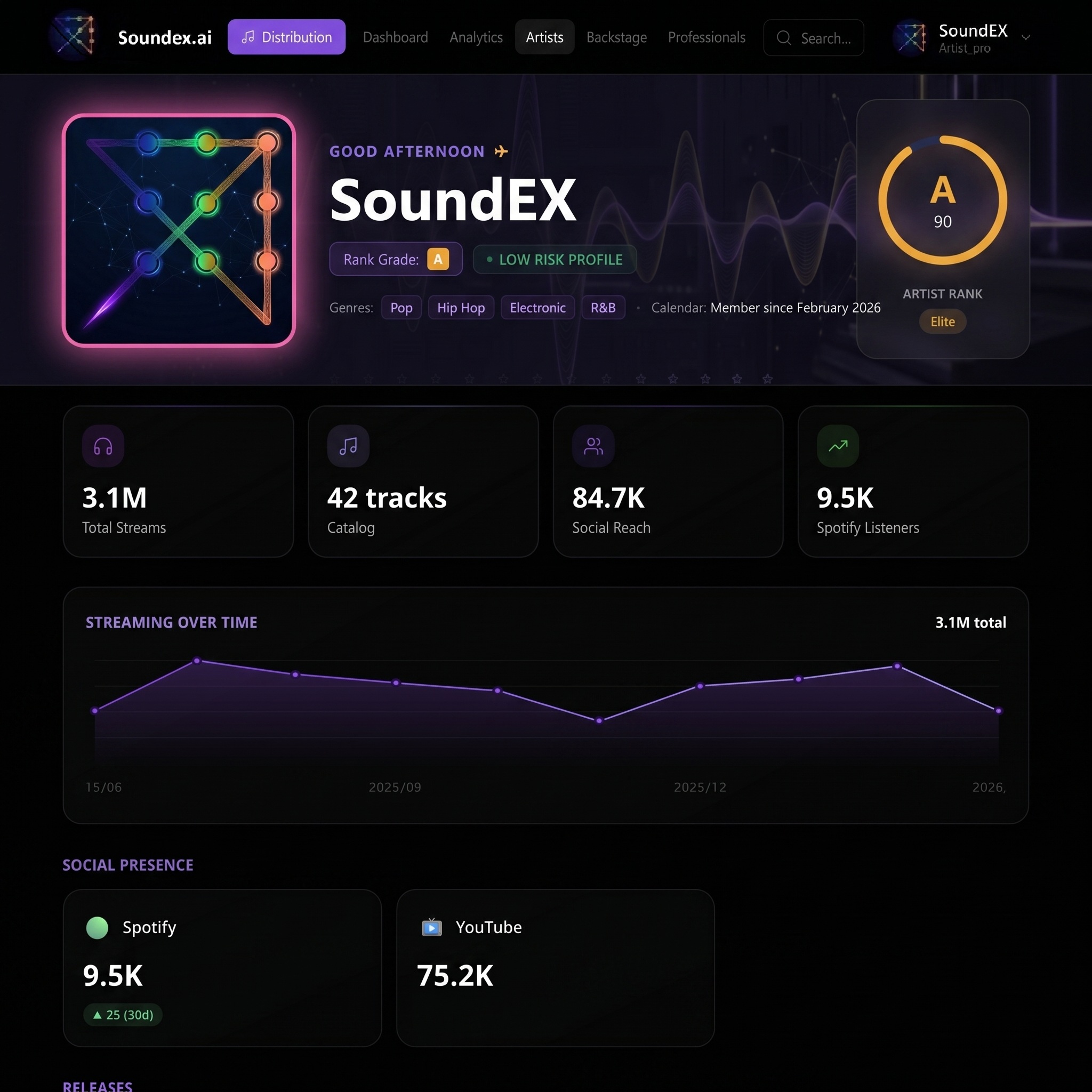 SoundEX For Artists Details